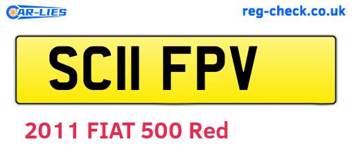 SC11FPV are the vehicle registration plates.