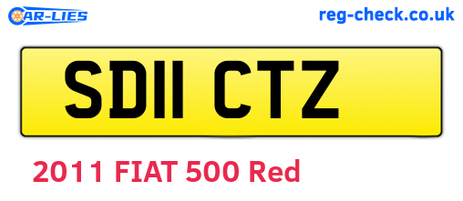 SD11CTZ are the vehicle registration plates.