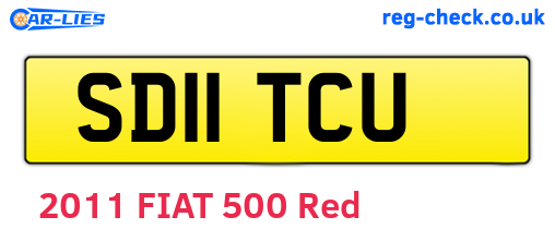 SD11TCU are the vehicle registration plates.