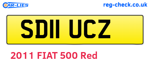 SD11UCZ are the vehicle registration plates.