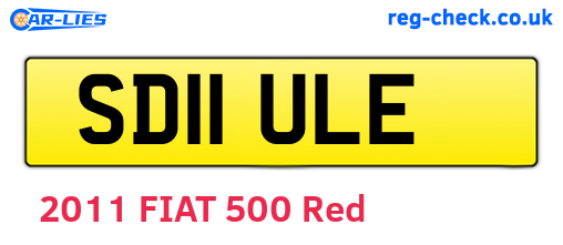SD11ULE are the vehicle registration plates.