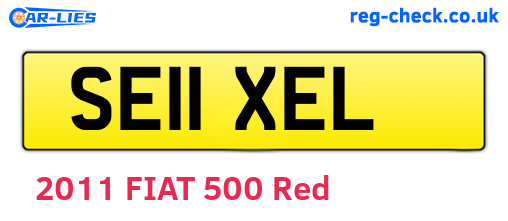 SE11XEL are the vehicle registration plates.