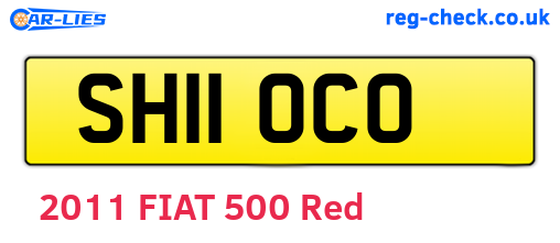 SH11OCO are the vehicle registration plates.