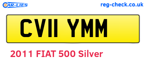 CV11YMM are the vehicle registration plates.
