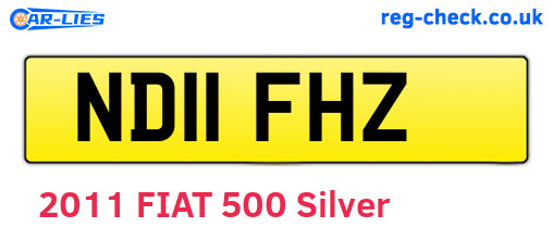 ND11FHZ are the vehicle registration plates.