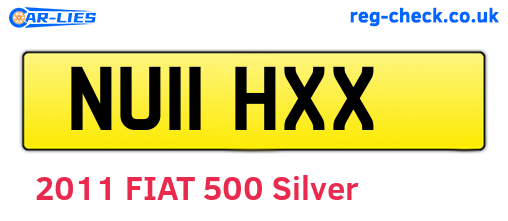 NU11HXX are the vehicle registration plates.
