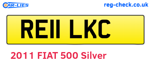 RE11LKC are the vehicle registration plates.