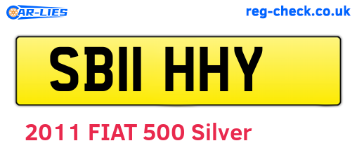 SB11HHY are the vehicle registration plates.