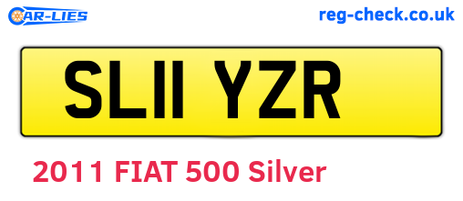 SL11YZR are the vehicle registration plates.