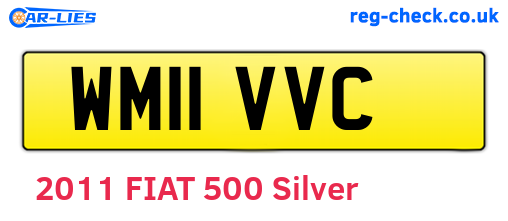 WM11VVC are the vehicle registration plates.