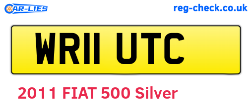 WR11UTC are the vehicle registration plates.