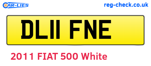 DL11FNE are the vehicle registration plates.