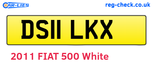 DS11LKX are the vehicle registration plates.