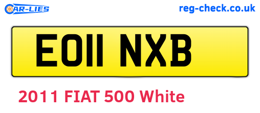 EO11NXB are the vehicle registration plates.