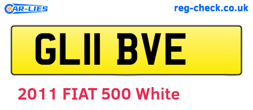 GL11BVE are the vehicle registration plates.