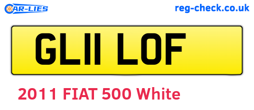 GL11LOF are the vehicle registration plates.