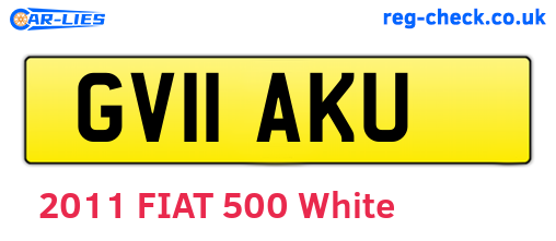 GV11AKU are the vehicle registration plates.