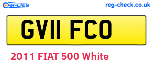 GV11FCO are the vehicle registration plates.