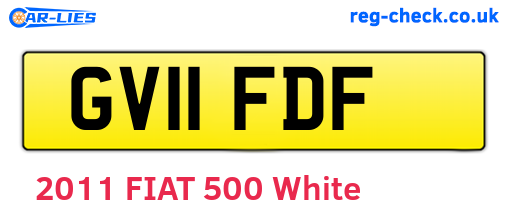 GV11FDF are the vehicle registration plates.