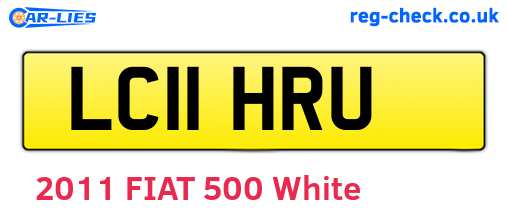 LC11HRU are the vehicle registration plates.