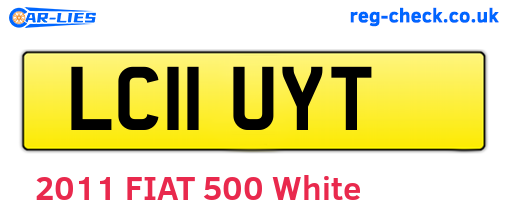 LC11UYT are the vehicle registration plates.