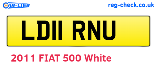 LD11RNU are the vehicle registration plates.