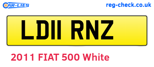 LD11RNZ are the vehicle registration plates.