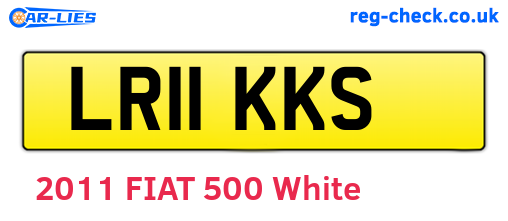 LR11KKS are the vehicle registration plates.