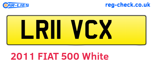 LR11VCX are the vehicle registration plates.