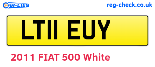 LT11EUY are the vehicle registration plates.