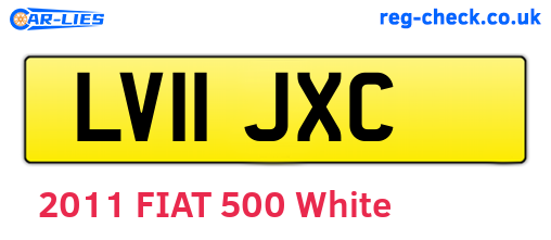 LV11JXC are the vehicle registration plates.