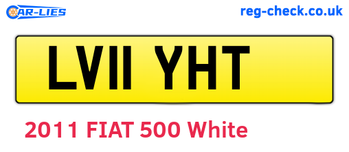 LV11YHT are the vehicle registration plates.