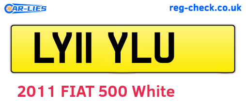 LY11YLU are the vehicle registration plates.
