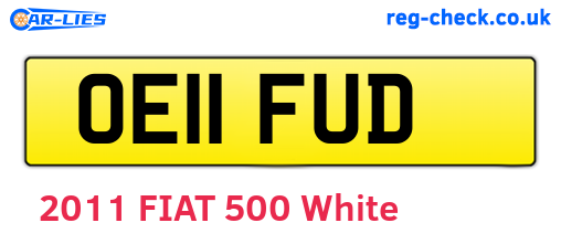 OE11FUD are the vehicle registration plates.