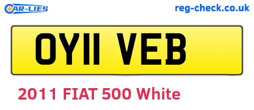 OY11VEB are the vehicle registration plates.