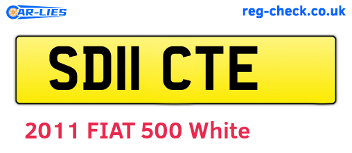 SD11CTE are the vehicle registration plates.