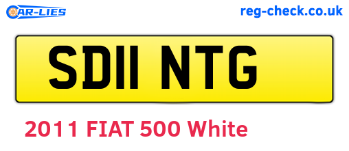 SD11NTG are the vehicle registration plates.