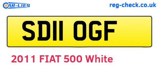 SD11OGF are the vehicle registration plates.
