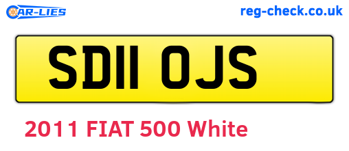 SD11OJS are the vehicle registration plates.
