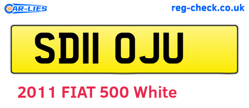 SD11OJU are the vehicle registration plates.