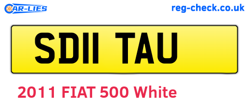 SD11TAU are the vehicle registration plates.