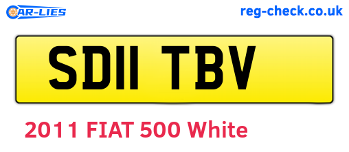 SD11TBV are the vehicle registration plates.