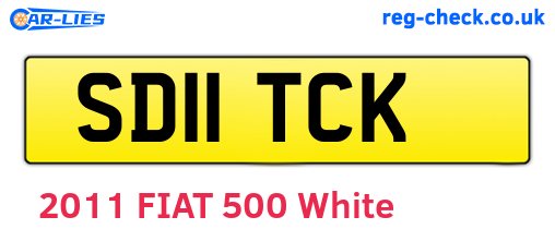 SD11TCK are the vehicle registration plates.