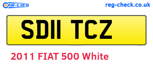 SD11TCZ are the vehicle registration plates.