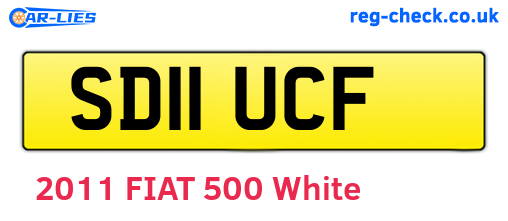 SD11UCF are the vehicle registration plates.