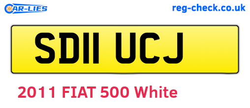 SD11UCJ are the vehicle registration plates.