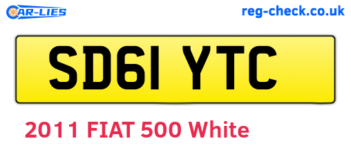 SD61YTC are the vehicle registration plates.