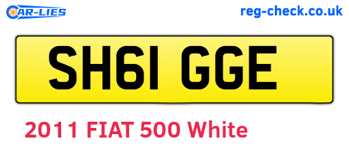 SH61GGE are the vehicle registration plates.