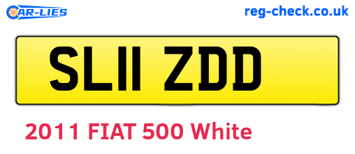 SL11ZDD are the vehicle registration plates.