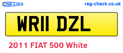 WR11DZL are the vehicle registration plates.